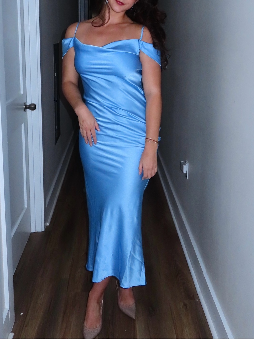 Beginning Boutique Darby Light Blue Maxi Formal Dress - Picture 7 of 7
